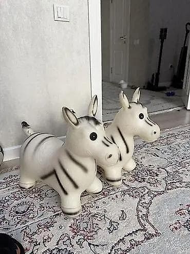 надувной осел: Прыгун «Зебра» — надувная игрушка гелиевый . - Материал: плотная — 6