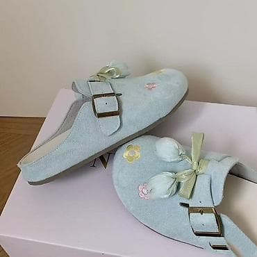 балыкчы пляж: Продаю трендовый биркеншток 💙 🆕 новый,37-размер голубого цвета.Цена — 2