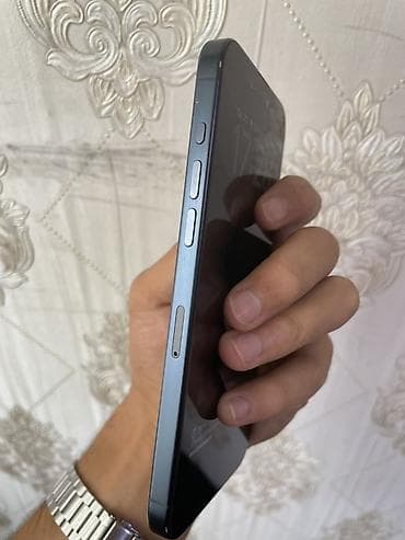 iphone cr: IPhone 15 Pro Max, Б/у, 256 ГБ, Blue Titanium, Чехол, 81 % — 4