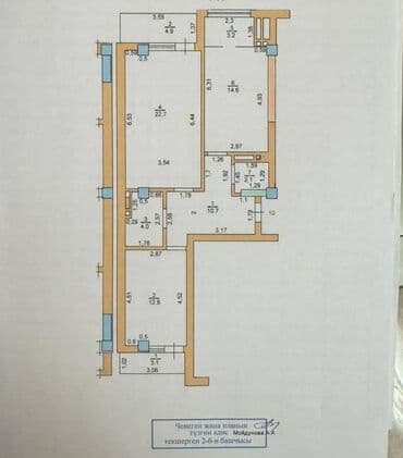 аренда квартиры с последующим выкупом: 2 комнаты, 78 м², Элитка, 10 этаж, ПСО (под самоотделку) — 8