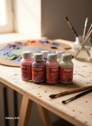 Небольшие флаконы с краской Palizh для различных художественных работ