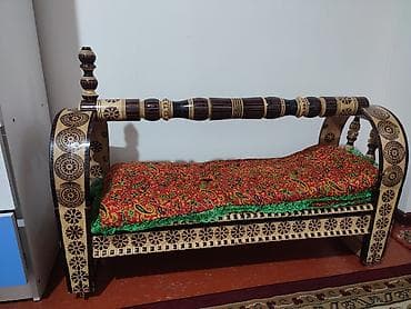 спалный новый: Люлька, Колыбель, Дерево, цвет - Коричневый — 2
