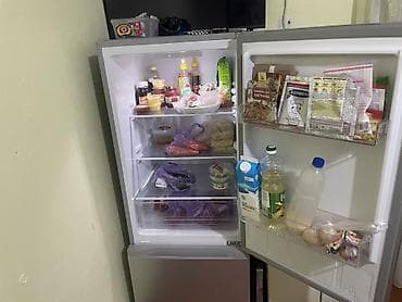 mix 4: Холодильник с нижней морозильной камерой, серебристый цвет (серый — 2