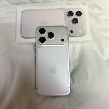 IPhone 17 Pro, Б/у, 256 ГБ, Matte Silver, Коробка, 100 %