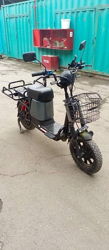 Скутерлер: Электрический грузовой скутер (кадди/курьерский) Запас хода 100км Два — 2