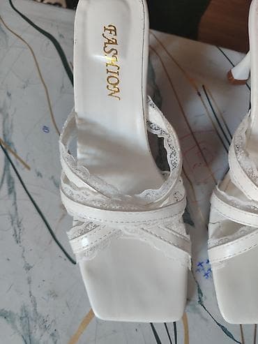 Босоножки, сандалии, шлепанцы: Босоножки, 38, Fashion, Новый, цвет - Белый, Платная доставка — 2