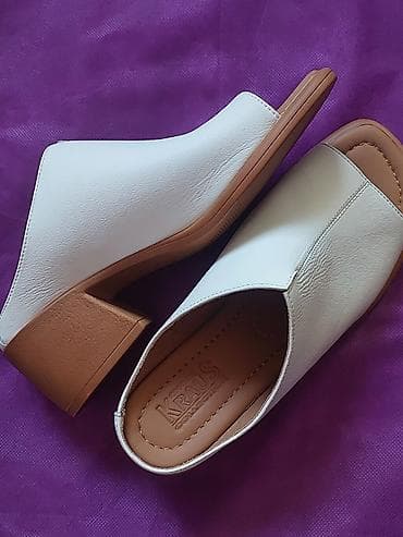 обувь осень: Сабо, 37, Новый, цвет - Белый, Самовывоз — 3