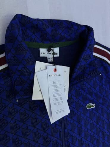 брендовые мужские спортивные костюмы из турции: Мужской спортивный костюм, M, L, 2XL, Lacoste, Новый, цвет - Синий, Самовывоз — 2