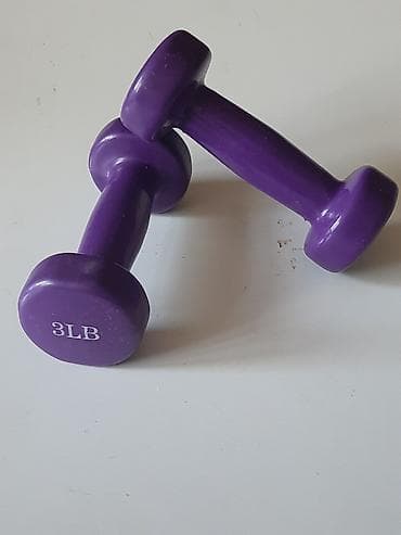 Гантели для фитнеса женские по 1 кг 3LB. Цена за 2 шт — 2