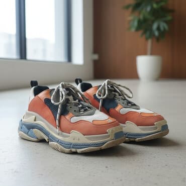 nike react: Кроссовки, 38, Balenciaga, Б/у, цвет - Оранжевый, Платная доставка, Самовывоз — 1