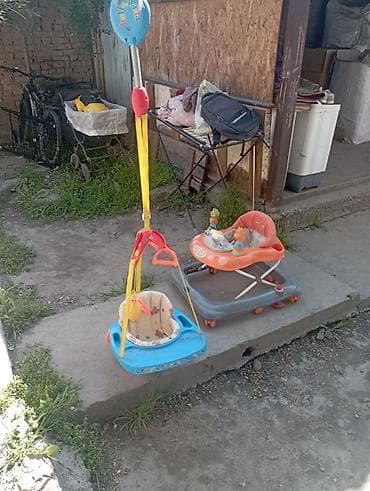 ходунок держатель: Детский комплект: ходунки + подвесные качели-прыгунки. Ходунки: - — 2