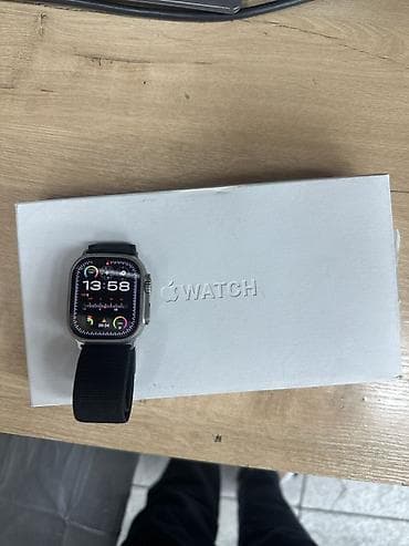 часы apple watch hermes: Apple Watch Ultra, титановый корпус В комплекте: Коробка, ремешок — 3