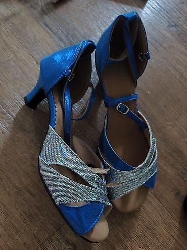 Бальные/танцевальные туфли для латины/сальсы - Цвет: насыщенно-синий