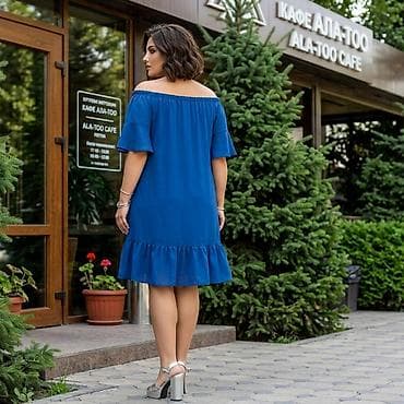Личные вещи: Повседневное платье, Лето, Короткая модель, Сарафан, L, XL, 2XL — 3