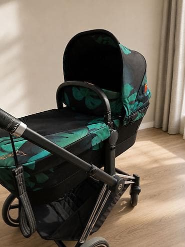 Детский мир: Коляска, Cybex, цвет - Черный, Б/у, Платная доставка, Самовывоз — 3