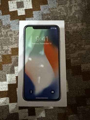 айфон даром: IPhone X, Б/у, 64 ГБ, Серебристый, Наушники, Зарядное устройство, Коробка, 83 % — 8