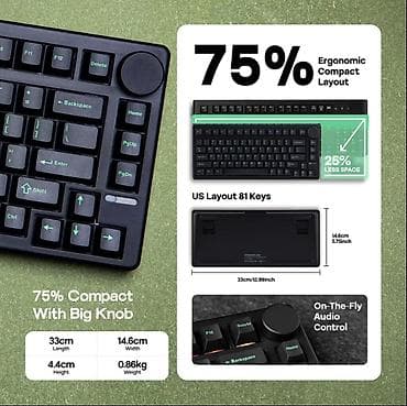 logitech g 29: Клавиатура, Механическая, Bluetooth, Проводное подключение, Размер: 75% — 6