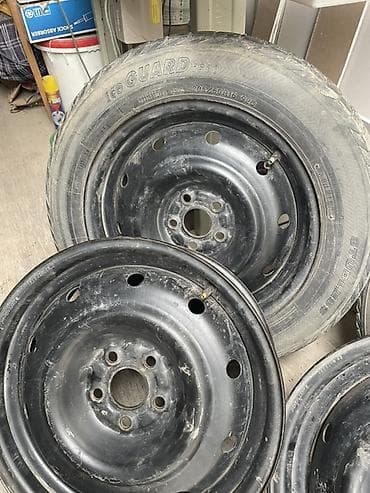 kia moring: Колеса в сборе 205 / 60 / R 16, Зима, Комплект, Легковые, Железные, отверстий - 5 — 2