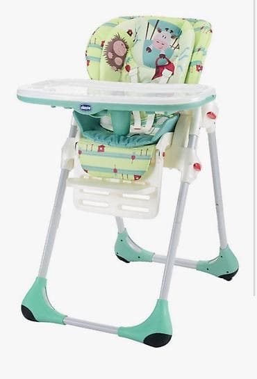 pop it: Стульчик для кормления, Б/у, Chicco, Металл, Другой вид, цвет - Зеленый — 4