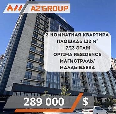 open space: 3 комнаты, 132 м², Элитка, 7 этаж — 1