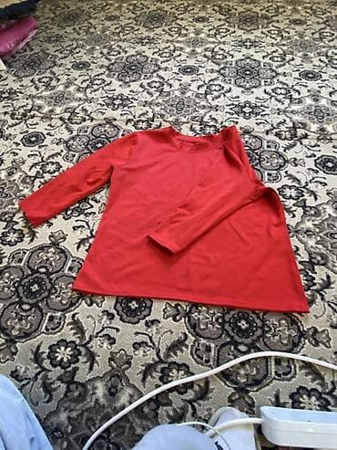 рубашка красная: Лонгслив, цвет - Красный — 3