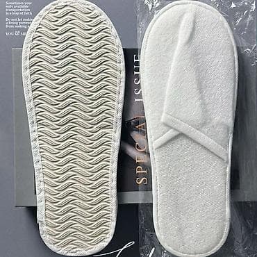 отельные тапочки: Домашние тапочки, 43, Новый, цвет - Серый, Бесплатная доставка, Платная доставка, Самовывоз — 1
