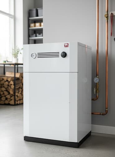 Твердотопливный котёл Тип управления: Автоматический