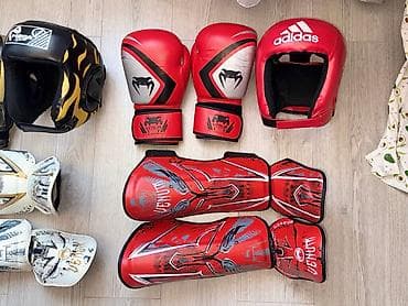 спортсмены: Набор экипировки для единоборств: - Боксерские перчатки Venum 12 — 1