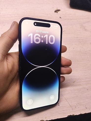 телефон бишкек бу: IPhone 14 Pro, Колдонулган, 256 ГБ, Кара, Коргоочу айнек, Каптама, Кабель, 76 % — 1