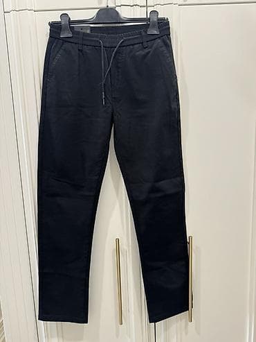 slim patch: Мужские брюки, Massimo Dutti, Новый, цвет - Черный — 4