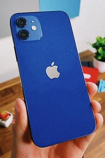 samsung e1202: IPhone 12, Б/у, Синий — 2