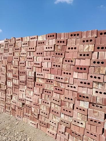 тумбу с полками и зеркалом: Пустотелый, дырчатый, Жженый кирпич, Одинарный, 250×120×65 — 2