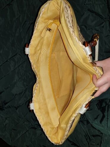 сумка ручной работы из натуральной кожи: Продаю новую летнюю пляжную сумку. Плётенка натуральная — 3