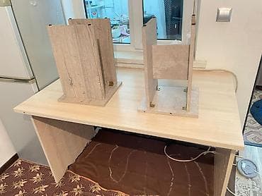 купить стол на кухню: Кухонный стол и стул, цвет - Бежевый — 3