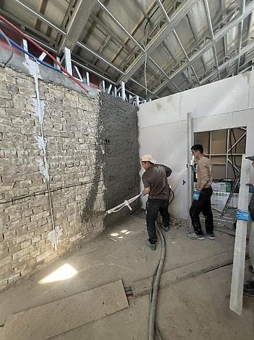 извест: Машинная штукатурка стен и потолков - Нанесение штукатурки — 2