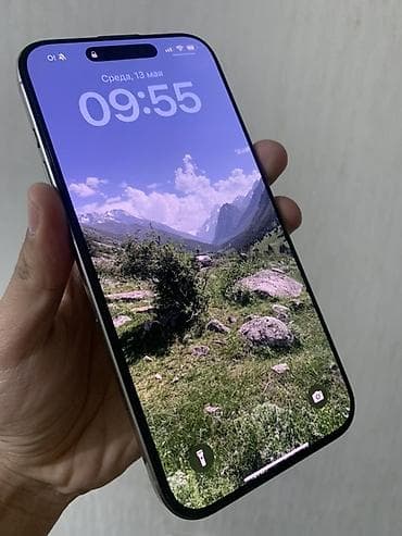 IPhone 16 Pro Max, Б/у, 256 ГБ, Natural Titanium, Коробка, 96 %