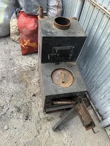 орех дрова: Металлическая печь на твердом топливе (буржуйка) с варочной конфоркой — 4