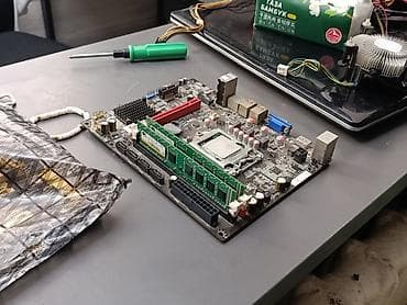 matrex 55: Материнская плата для ПК, Б/у, LGA1155, Micro-ATX — 3