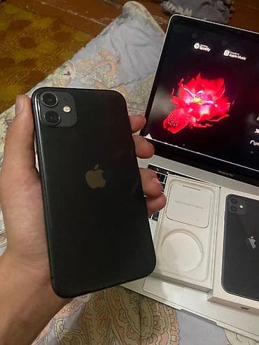 чехол 11 pro max: IPhone 11, Черный, Коробка — 5