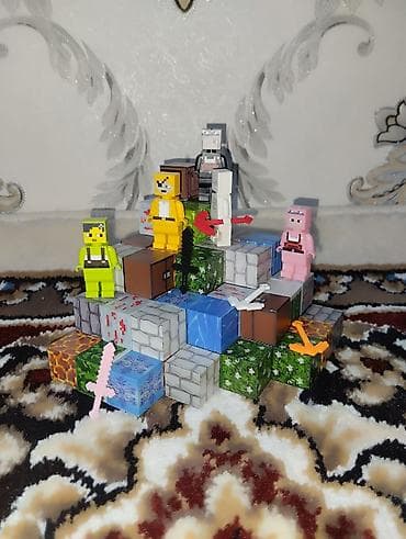 толокары бишкек: Игровой набор в стиле Minecraft 70 блоков - Конструктор из кубических — 2