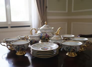 посуда мадона: Фарфоровый чайный сервиз Epiag (Bohemia), оригинал, Made in Czech — 1