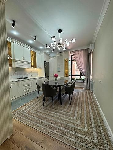 Квартиры: 4 комнаты, 130 м², Ак-Кеме (старый аэропорт) Элитка, 2 этаж, Дизайнерский ремонт — 2