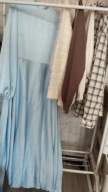 Мужская обувь: Вечернее платье, А-силуэт, Длинная модель, С рукавами, M — 4