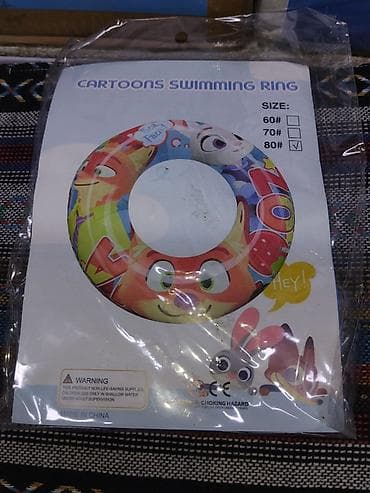 Детский надувной круг для плавания Cartoons Swimming Ring. - Яркий — 1