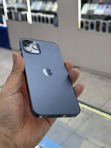 instax mini evo: IPhone 12 Pro, Б/у, 128 ГБ, Sierra Blue, Кабель, 91 % — 2