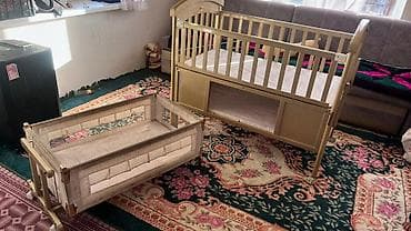 stokke люлька: Детская кровать трансформер, Другой тип, цвет - Бежевый — 2