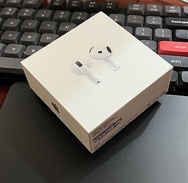 samsung tab a: Оригинал Apple AirPods 4. Новые, в заводской запечатанной коробке — 1
