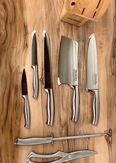 surface pen: Набор кухонных ножей VICALINA VL-515 — 8 предметов в деревянном блоке — 3