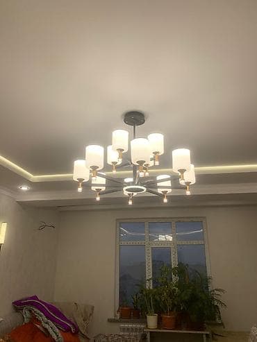 Установка люстр