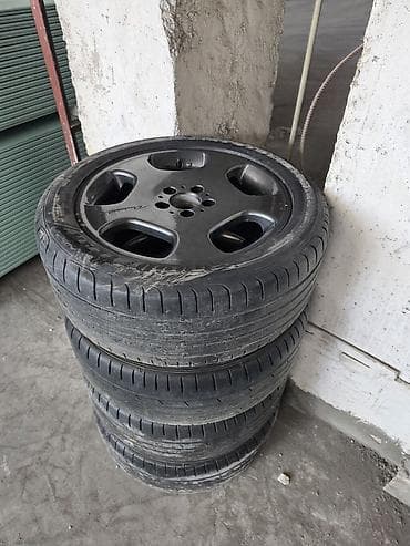 шины и диска: Колеса в сборе 235 / 45 / R 18, Лето, Б/у, Литые, отверстий - 5 — 2